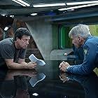 Harrison Ford and Gavin Hood in Ender's Game (2013)