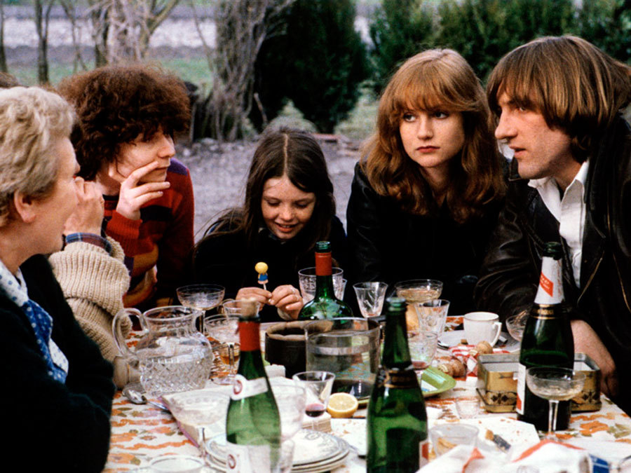 Gérard Depardieu, Isabelle Huppert, and Jacqueline Dufranne in Loulou (1980)