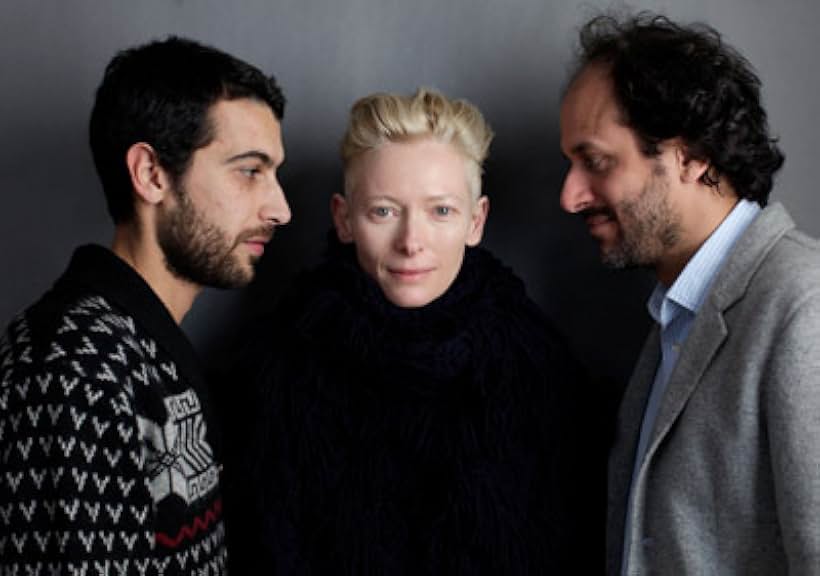 Edoardo Gabbriellini, Luca Guadagnino, and Tilda Swinton