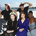 Norman Reedus, Jeffrey Dean Morgan, Lauren Cohan, Angela Kang, and Danai Gurira at an event for The Walking Dead (2010)