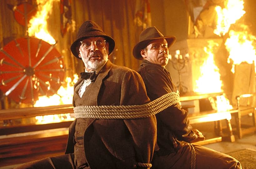 Sean Connery and Harrison Ford in Indiana Jones and the Last Crusade (1989)