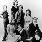 Candice Bergen, Shirley Knight, Joan Hackett, Elizabeth Hartman, Joanna Pettet, Mary-Robin Redd, Jessica Walter, and Kathleen Widdoes in The Group (1966)