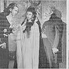 Lenore Aubert, Charles Dingle, Martin Kosleck, and John Loder in The Wife of Monte Cristo (1946)
