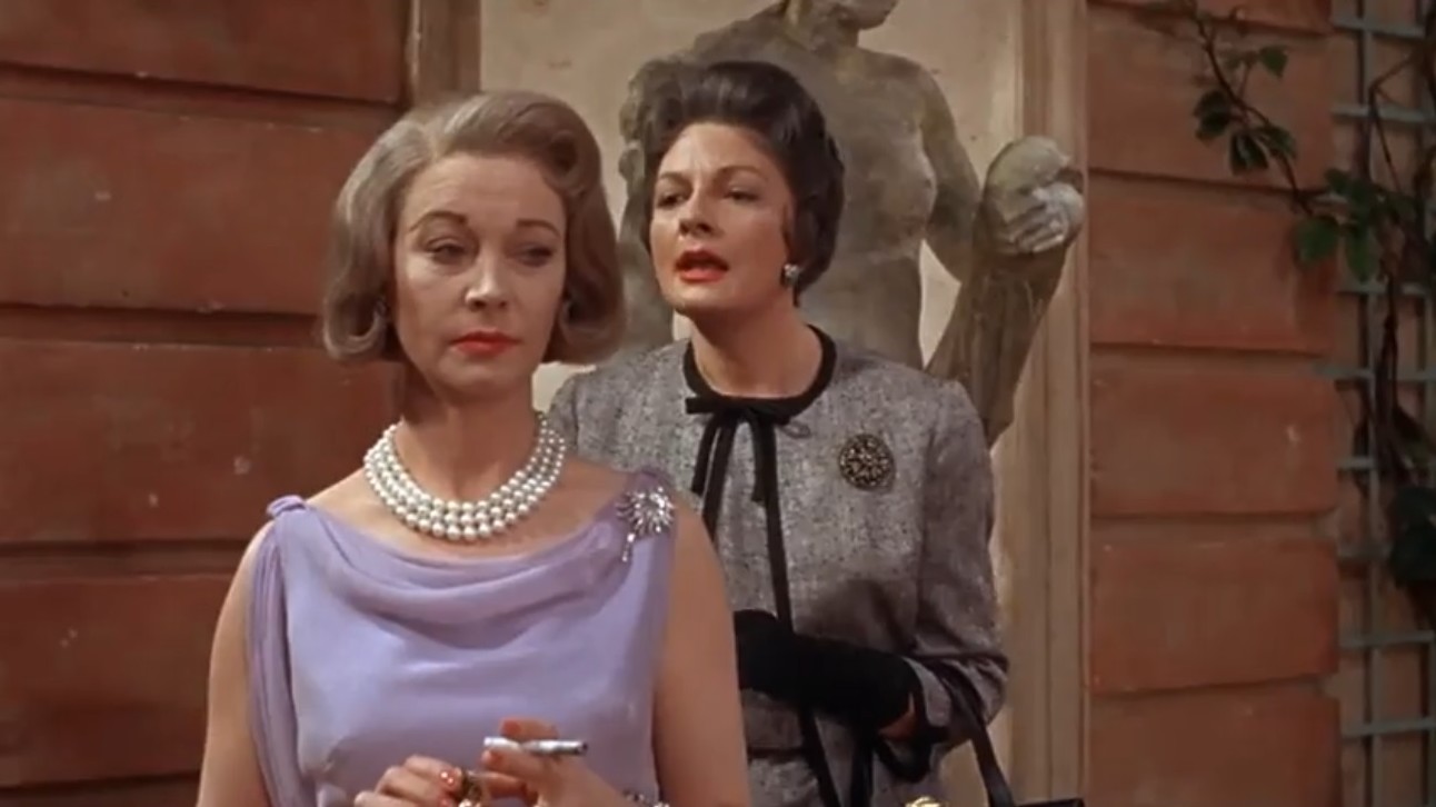 Vivien Leigh and Coral Browne in The Roman Spring of Mrs. Stone (1961)