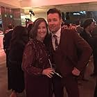 Sharon Blackwood with Joel Edgerton at the Los Angeles premiere of LOVING, directed by Jeff Nichols