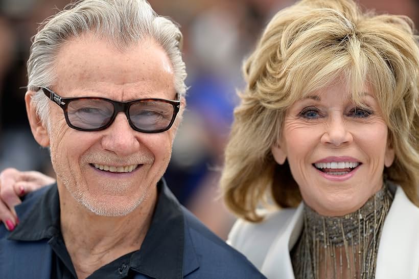 Harvey Keitel and Jane Fonda at an event for Youth (2015)