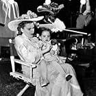 Judy Garland with daughter Liza On the set of "In The Good Old Summertime" 1949 MGM