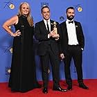 Darla K. Anderson, Lee Unkrich, and Adrian Molina at an event for 75th Golden Globe Awards (2018)