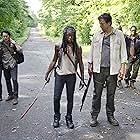 Jay Huguley, Danai Gurira, Beth Keener, Steven Yeun, Kenric Green, and Corey Hawkins in The Walking Dead (2010)