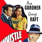 Ava Gardner, Victor McLaglen, and George Raft in Whistle Stop (1946)