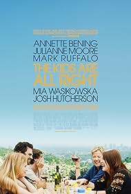 Julianne Moore, Annette Bening, Mark Ruffalo, Josh Hutcherson, and Mia Wasikowska in The Kids Are All Right (2010)