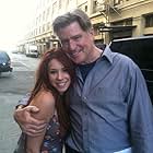 JILLIAN ROSE REED ON SET of 'AGE OF DINOSAURS' WITH TREAT WILLIAMS 11/2012