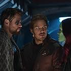 Chris Pratt, Zoe Saldana, Chris Hemsworth, and Dave Bautista in Avengers: Infinity War (2018)
