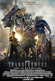 Mark Wahlberg, Peter Cullen, Nicola Peltz Beckham, and Jack Reynor in Transformers: Age of Extinction (2014)