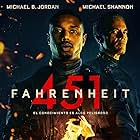 Michael B. Jordan and Michael Shannon in Fahrenheit 451 (2018)