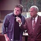 Director David Winning with Earle Hyman on the set of Twice In A Lifetime,Toronto 2000.