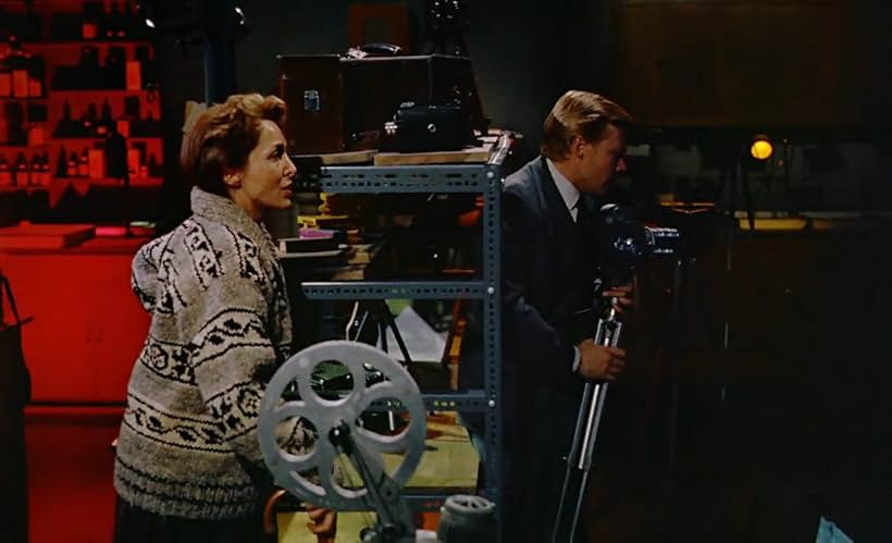 Karlheinz Böhm and Maxine Audley in Peeping Tom (1960)