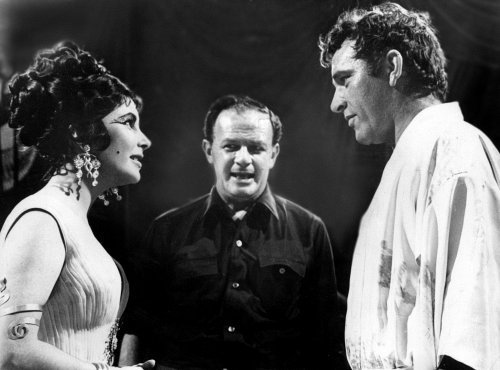 "Cleopatra" Elizabeth Taylor, director Joseph L. Mankiewicz, Richard Burton 1962 20th Century Fox