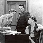 Jackie Gleason, Art Carney, and Audrey Meadows in The Honeymooners (1955)