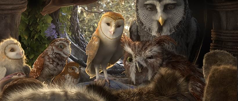 Geoffrey Rush, Jim Sturgess, David Wenham, and Emily Barclay in Legend of the Guardians: The Owls of Ga'Hoole (2010)