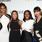Laverne Cox, Gina Rodriguez, Jackie Cruz, and Aja Naomi King at an event for Marie Claire Young Women's Honors (2016)