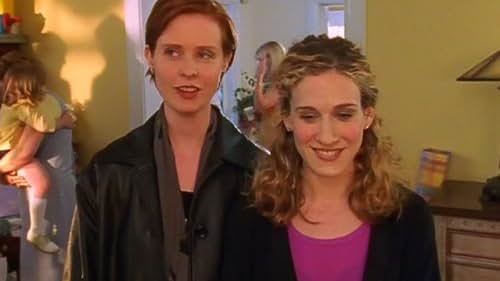 Sarah Jessica Parker, Kristin Davis, and Cynthia Nixon in Sex and the City (1998)