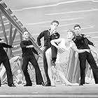 Debbie Reynolds, Burnell Dietsch, Jerry Glenn, Frank Reynolds, and Russ Tamblyn in Hit the Deck (1955)