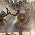 Russell Crowe and Djimon Hounsou in Gladiator (2000)