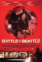 Charlize Theron, Woody Harrelson, Ray Liotta, Connie Nielsen, André 3000, Martin Henderson, Michelle Rodriguez, and Channing Tatum in Battle in Seattle (2007)