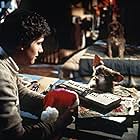 Zach Galligan, Howie Mandel, and Mushroom in Gremlins (1984)