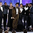 Paul Simms, Hiro Murai, Donald Glover, Brian Tyree Henry, Dianne McGunigle, and LaKeith Stanfield at an event for The 74th Annual Golden Globe Awards 2017 (2017)