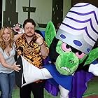Tara Strong and Roger Jackson at an event for The Powerpuff Girls Movie (2002)