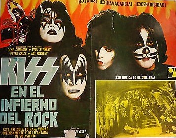 Gene Simmons, Peter Criss, Ace Frehley, Paul Stanley, and KISS in Kiss Meets the Phantom of the Park (1978)