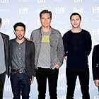 Alfonso Gomez-Rejon, Nicholas Hoult, Michael Shannon, Benedict Cumberbatch, and Michael Mitnick at an event for The Current War (2017)