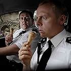 Nick Frost and Simon Pegg in Hot Fuzz (2007)