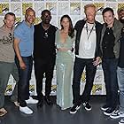 Shane Black, Jake Busey, Thomas Jane, Keegan-Michael Key, Olivia Munn, Augusto Aguilera, and Trevante Rhodes