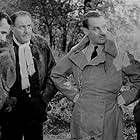 Bernard Miles, Eric Portman, Godfrey Tearle, and Hugh Williams in One of Our Aircraft Is Missing (1942)