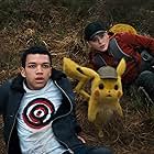 Ryan Reynolds, Kathryn Newton, and Justice Smith in Pokémon: Detective Pikachu (2019)
