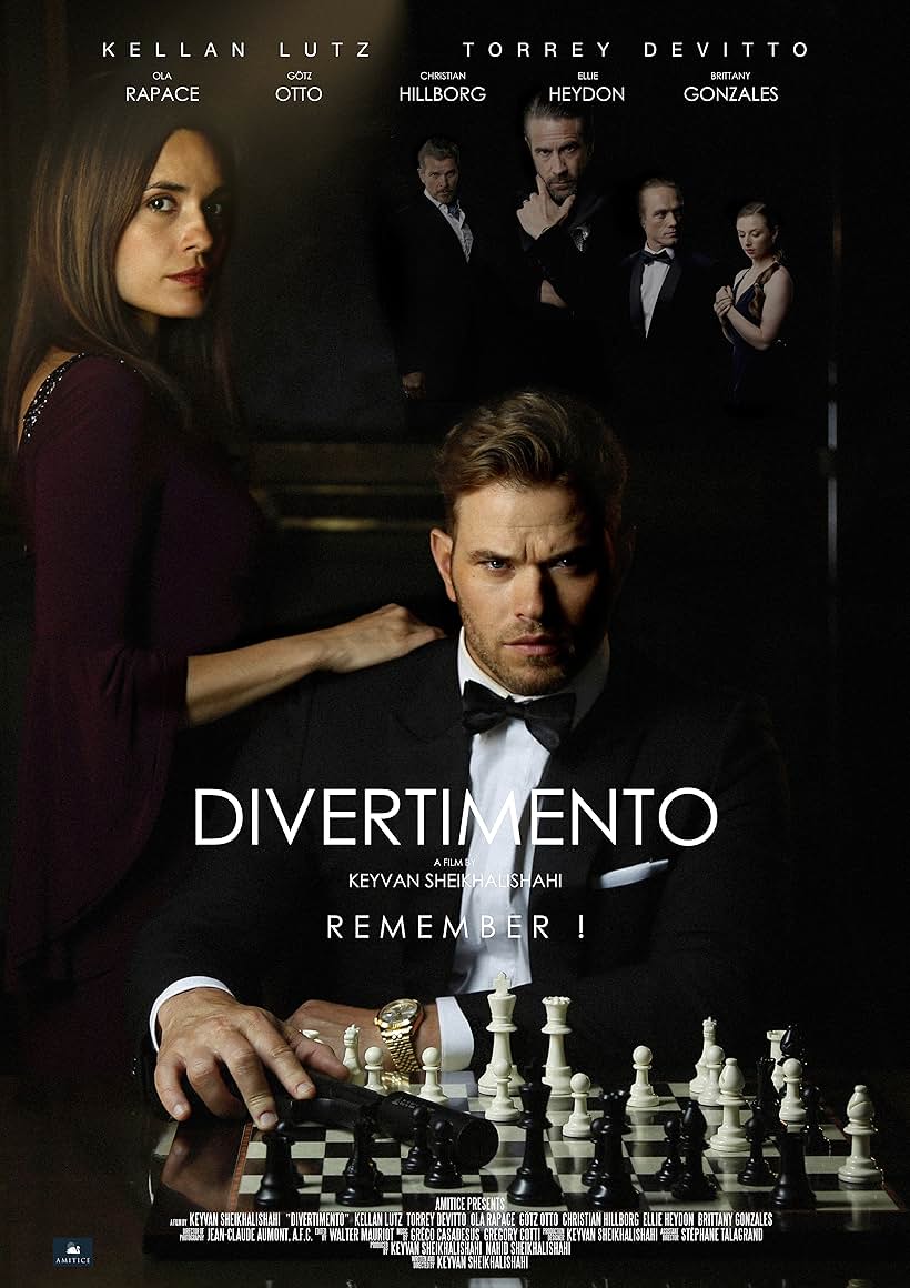 Ola Rapace, Götz Otto, Kellan Lutz, Torrey DeVitto, Christian Hillborg, and Ellie Heydon in Divertimento (2020)