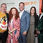 Ted Hope, Byron Bowers, Alma Har'el, and Julie Rapaport at an event for Honey Boy (2019)