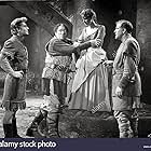 Maureen O'Hara, Victor McLaglen, George Nader, and Grant Withers in Lady Godiva of Coventry (1955)