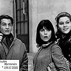Catherine-Isabelle Duport, Chantal Goya, and Jean-Pierre Léaud in Masculine Feminine (1966)