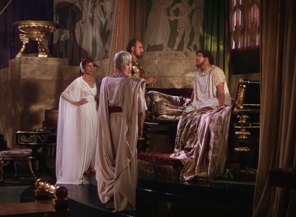 Peter Ustinov, Nicholas Hannen, Patricia Laffan, and Ralph Truman in Quo Vadis (1951)