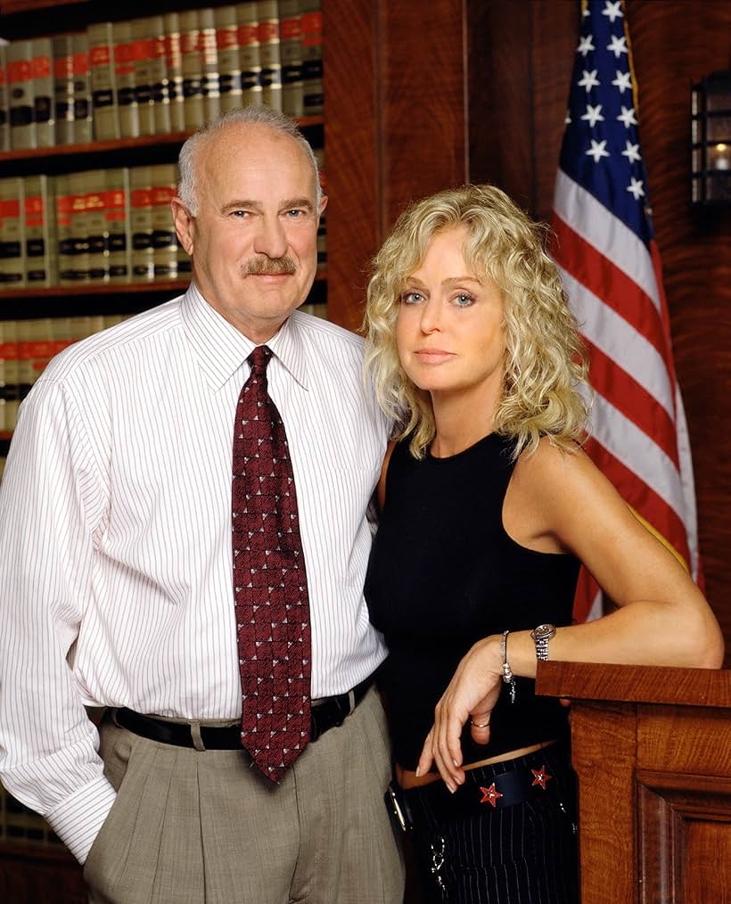 Farrah Fawcett and Dabney Coleman at an event for The Guardian (2001)