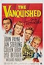 Jan Sterling, Lyle Bettger, Coleen Gray, and John Payne in The Vanquished (1953)