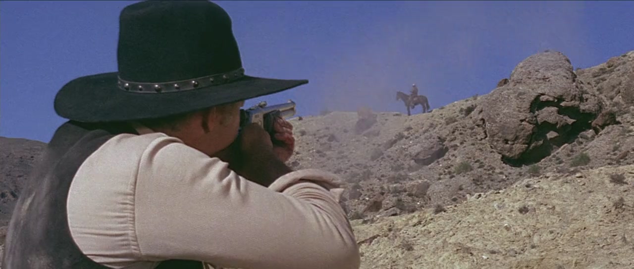 Lee Van Cleef and Walter Barnes in The Big Gundown (1967)