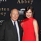 Elizabeth McGovern and Julian Fellowes at an event for Downton Abbey (2019)
