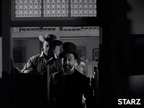 James Arness and John Abbott in Gunsmoke (1955)