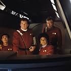 William Shatner, DeForest Kelley, George Takei, and Nichelle Nichols in Star Trek II: The Wrath of Khan (1982)