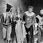 Suzanne Fields, Joseph Hudgins, Jason Williams, and Mycle Brandy in Flesh Gordon (1974)